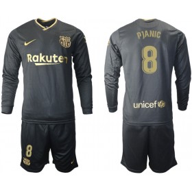 Camisetas FC Barcelona Miralem Pjanic 8 Niños Segunda Equipacion 2020/2021 Manga Larga